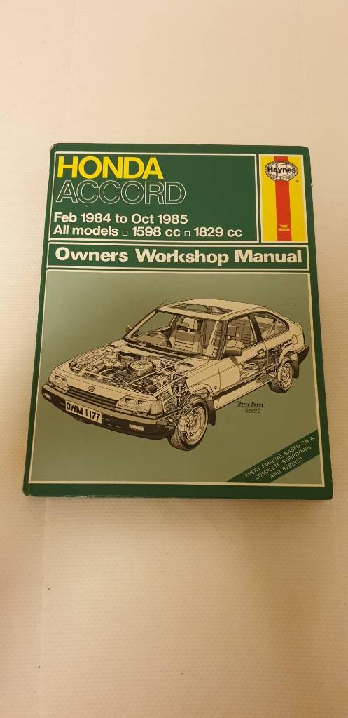 Honda Accord owner's workshop manual