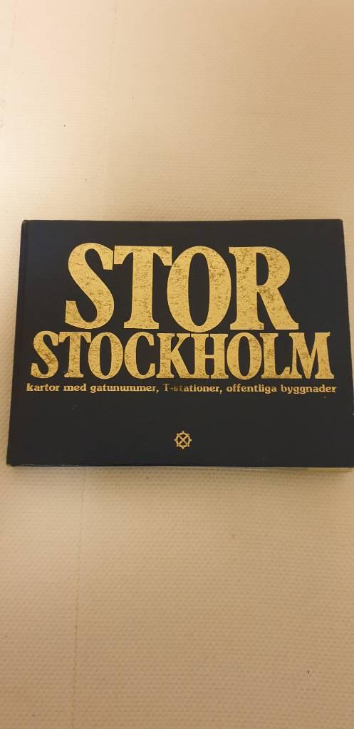 Storstockholm : kartor med gatunummer, T-stationer, offentliga byggnader