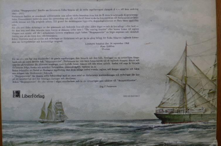 Skeppsportr&auml;tt fr&aring;n segelsj&ouml;fartens slutepok