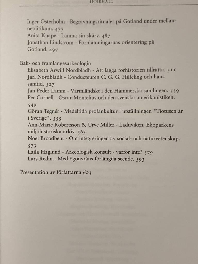 Till Gunborg : arkeologiska samtal