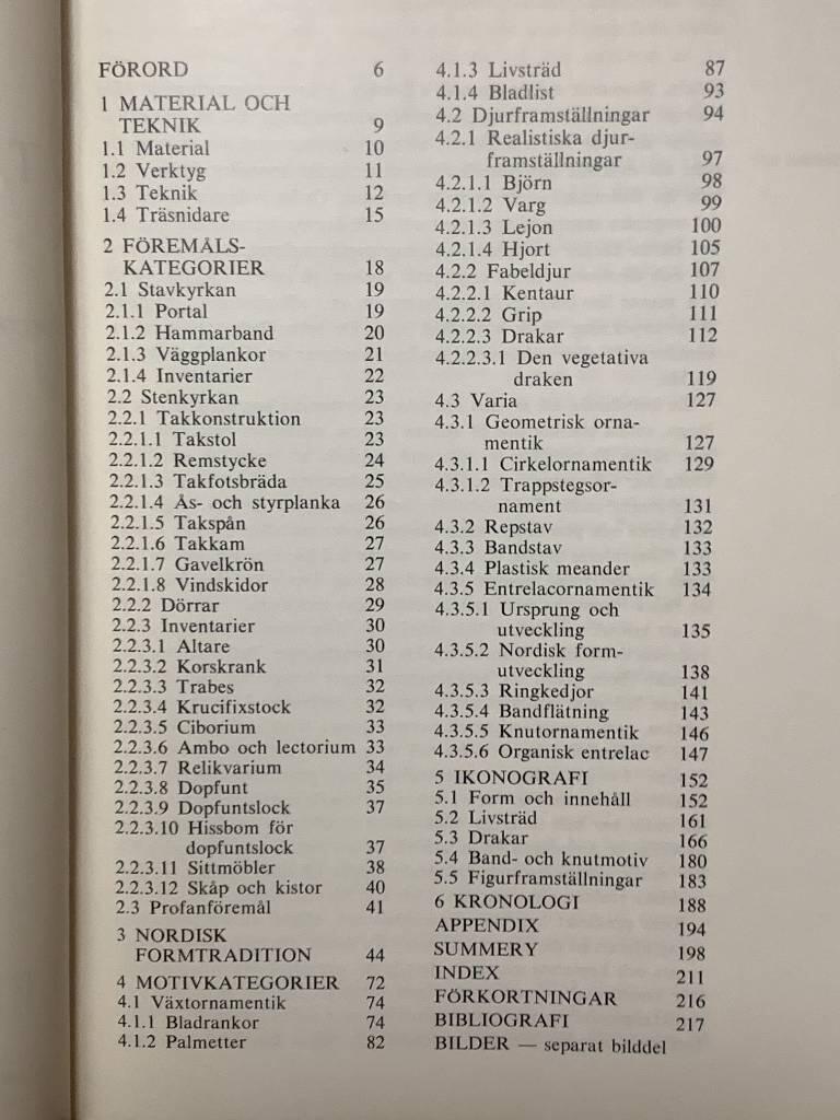 Romansk tr&auml;ornamentik i Sverige : decorative Romanesque woodcarving in Sweden