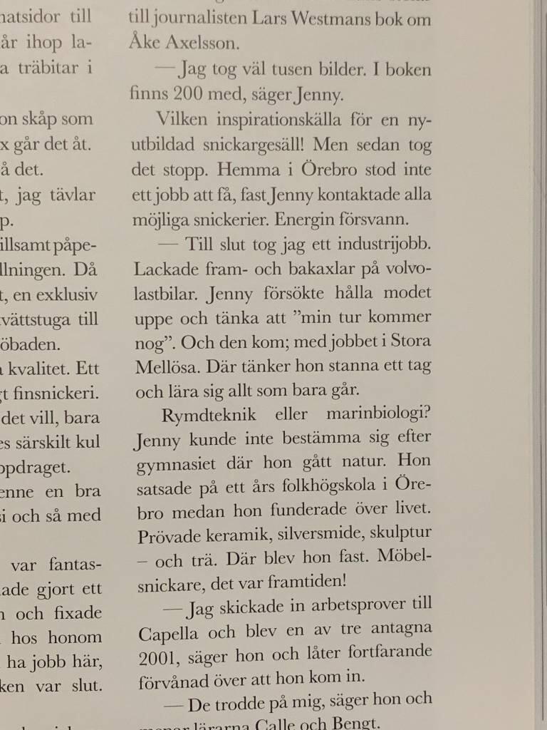 Efter egen n&auml;bb och fason : m&ouml;belsnickarges&auml;ll p&aring; Capella