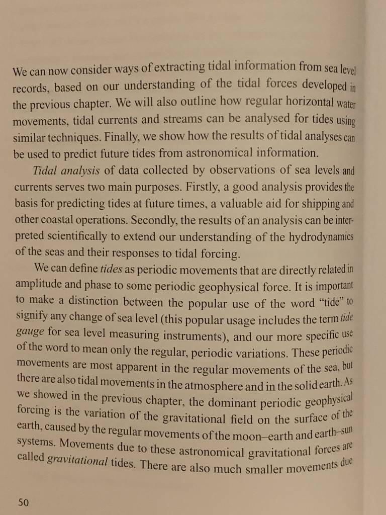 Changing sea levels - effects of tides, weather and climate