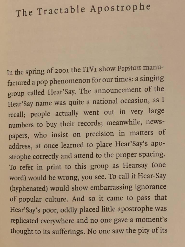 Eats, shoots & leaves : the zero tolerance approach to punctuation