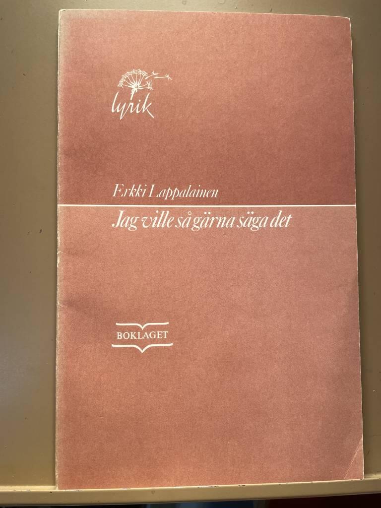 Jag ville s&aring; g&auml;rna s&auml;ga det