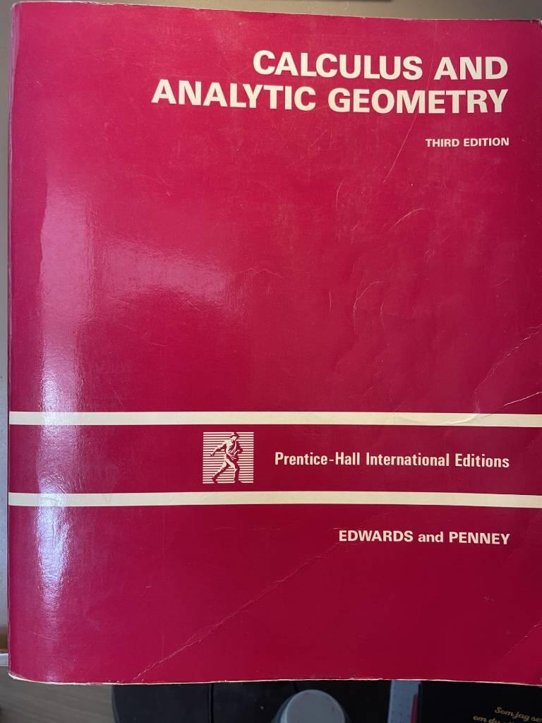 Calculus and analytic geometry