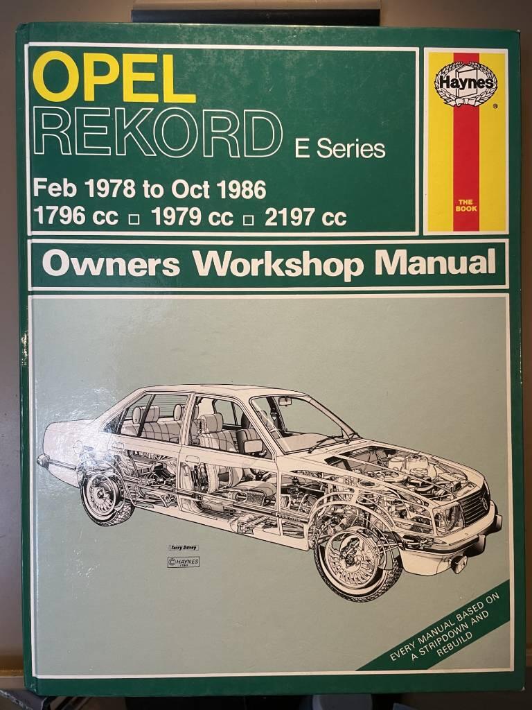 Opel Rekord owners workshop manual