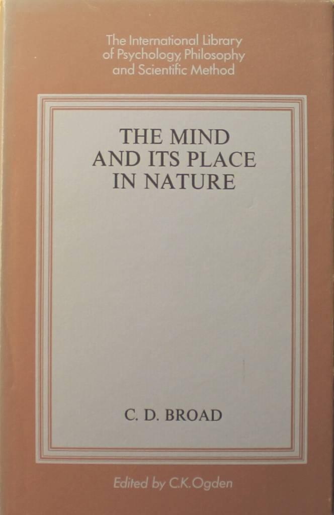 The mind and its place in nature