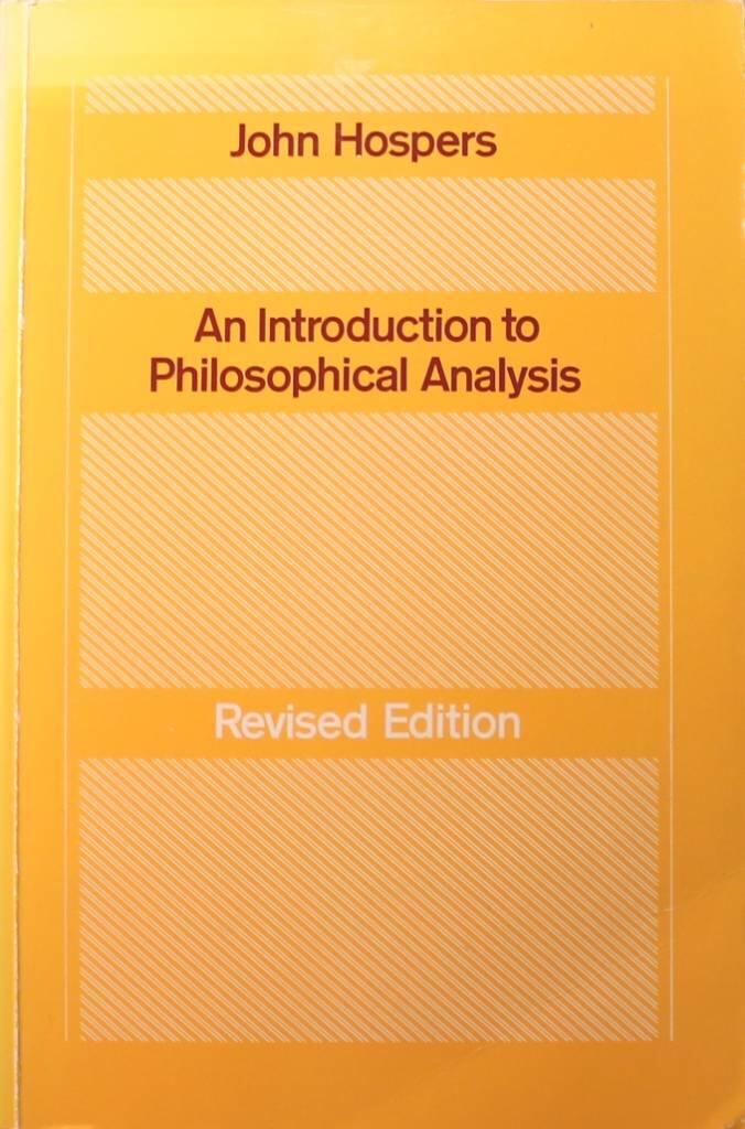 An introduction to philosophical analysis