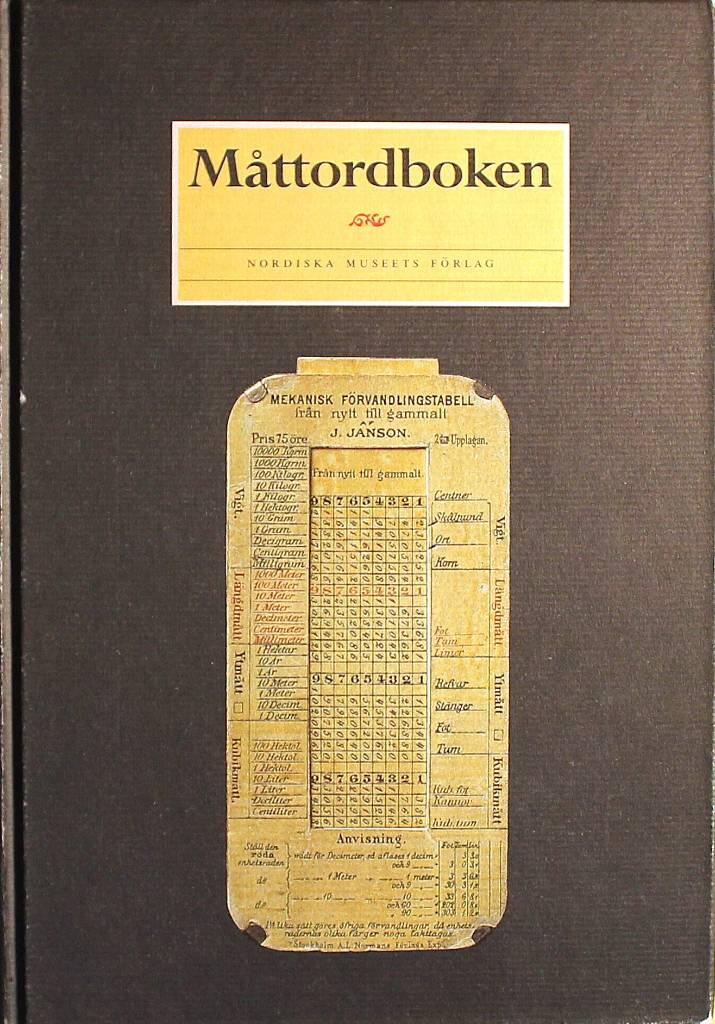 M&aring;ttordboken