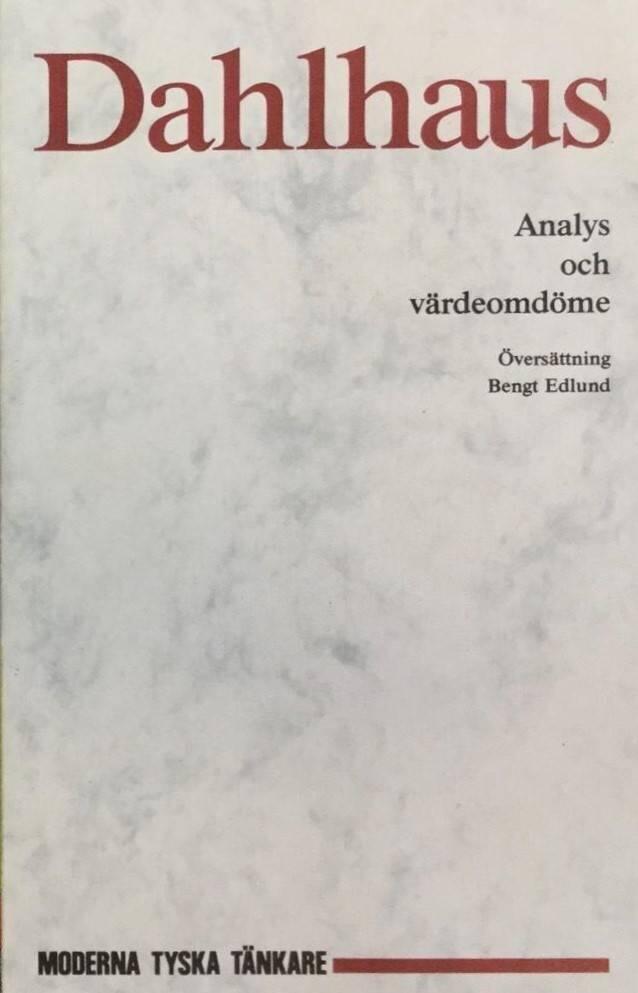 Analys och värdeomdöme