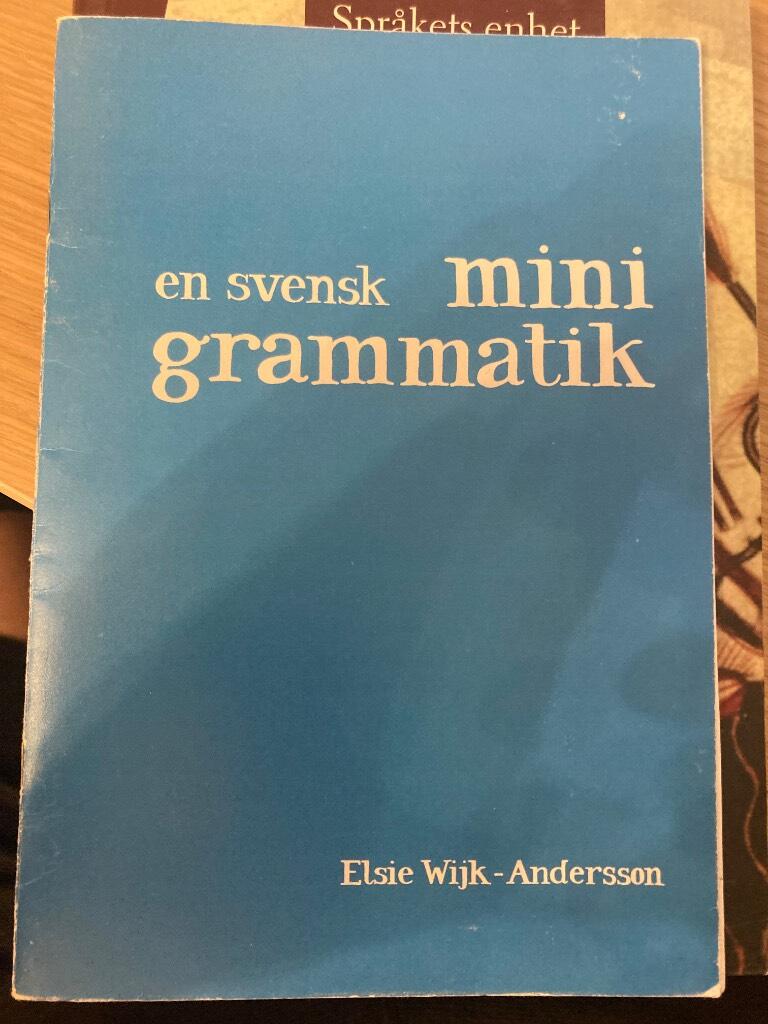 En svensk minigrammatik