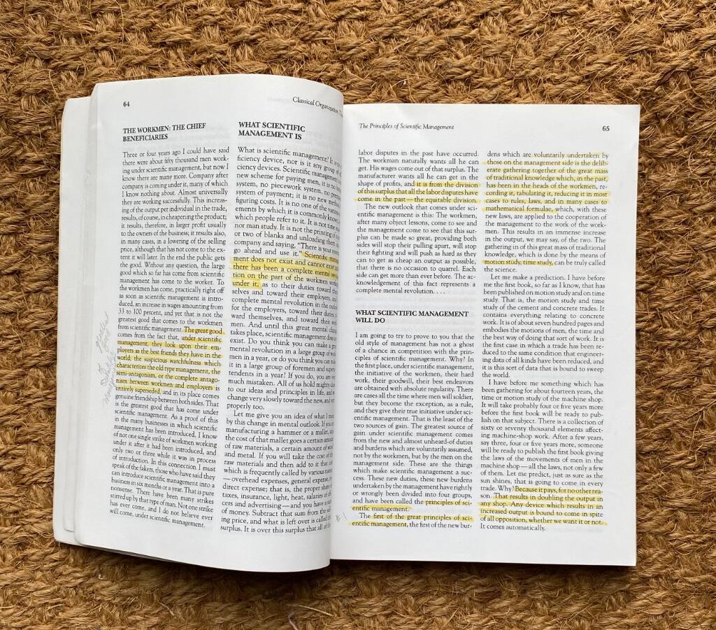 Classics of organization theory