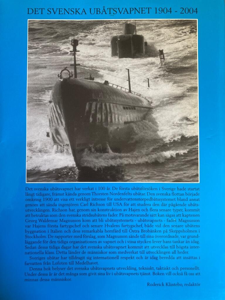Det svenska ub&aring;tsvapnet  1904-2004
