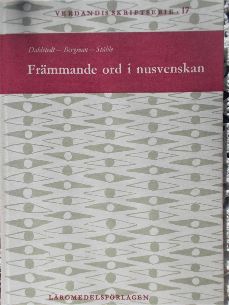 Fr&auml;mmande ord i nusvenskan