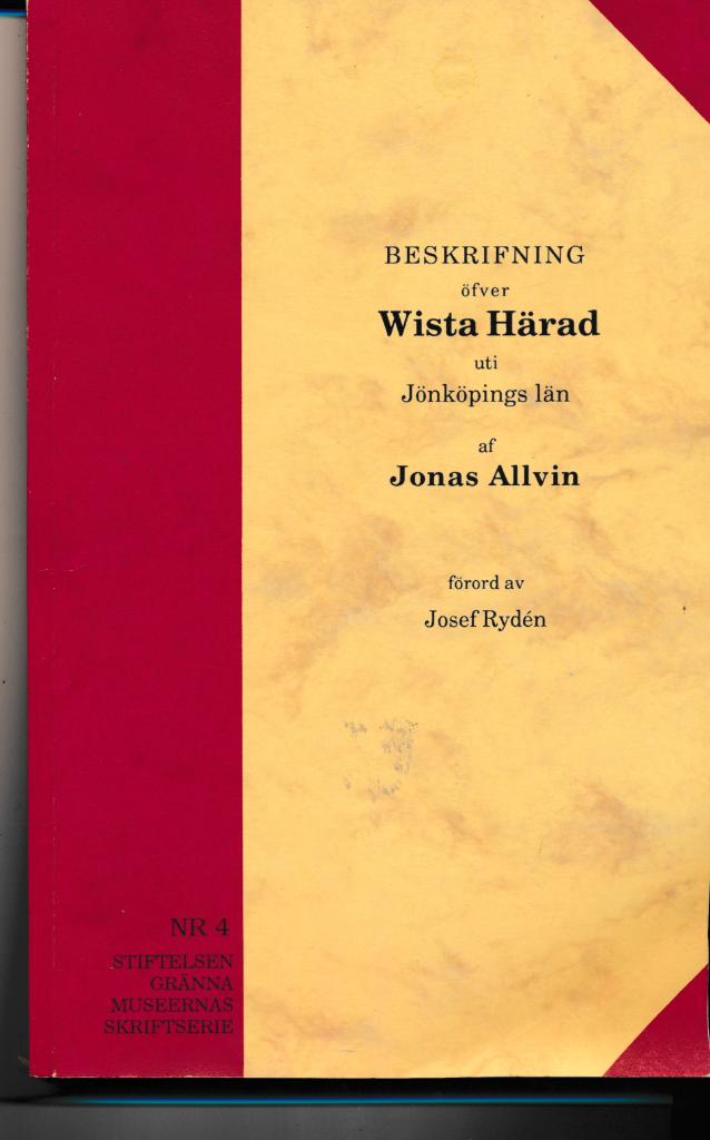 Beskrifning &ouml;fver Wista h&auml;rad uti J&ouml;nk&ouml;pings l&auml;n