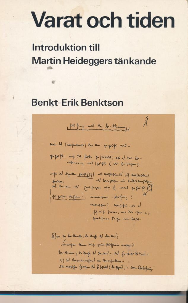 Varat och tiden : introduktion till Martin Heideggers tänkande