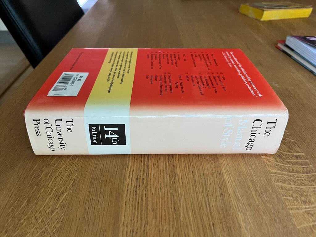 The Chicago manual of style