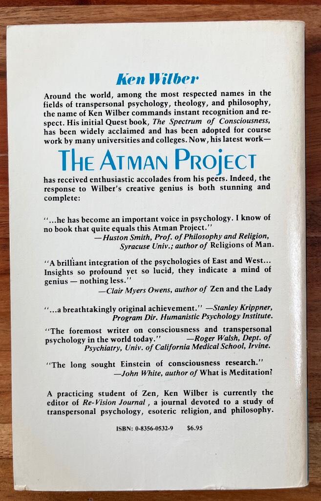 The Atman project - a transpersonal view of human development