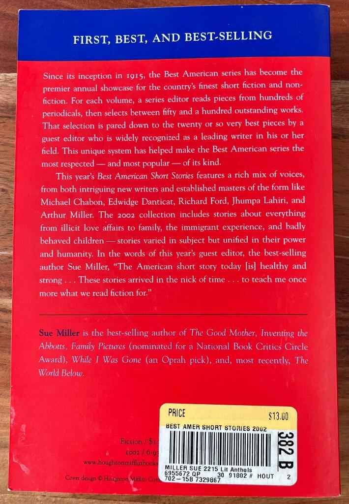 The best American short stories, 2002 : selected from U.S. and Canadian magazines