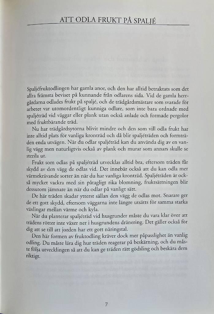 Odla frukt på spaljé