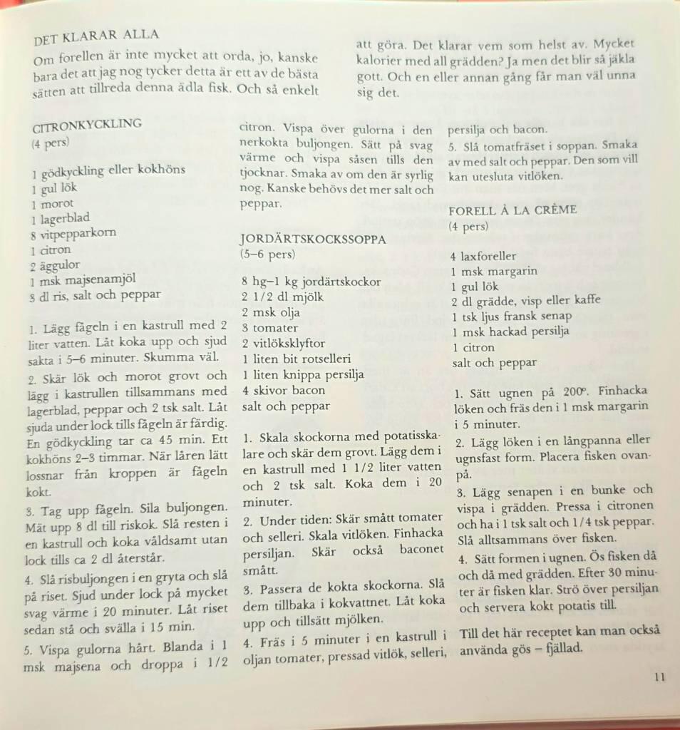 Carl Butler i Svenska dagbladet - k&aring;serier och ca 250 recept