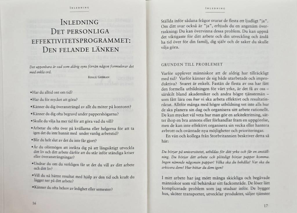 F&aring; mer gjort! - ett program f&ouml;r personlig effektivitet