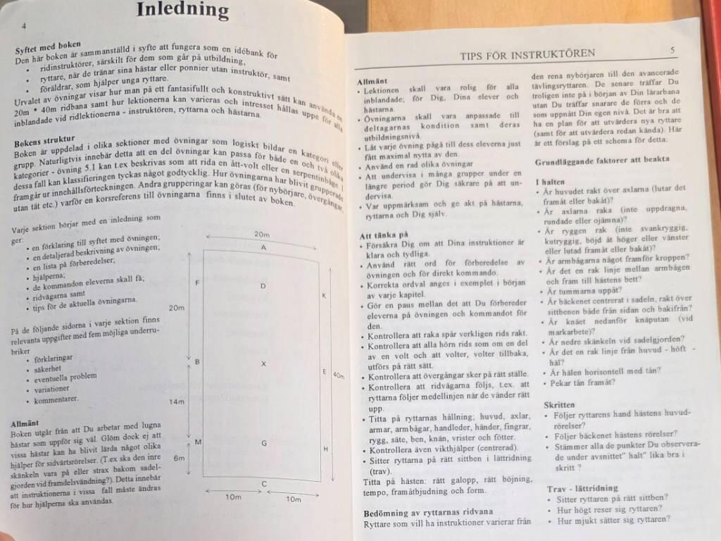 Rid&ouml;vningar f&ouml;r markarbete och hoppning