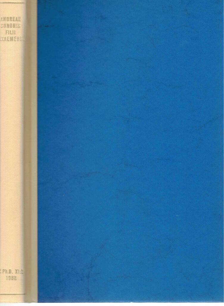 Andreae Sunonis filii Hexaemeron - post M. Cl. Gertz