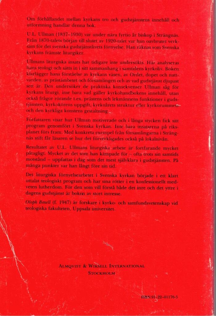 Liturgins teologi hos U.L. Ullman : Die Theologie der Liturgie bei U.L. Ullman