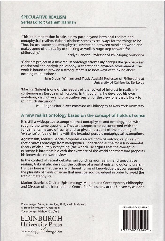 Fields of sense - a new realist ontology