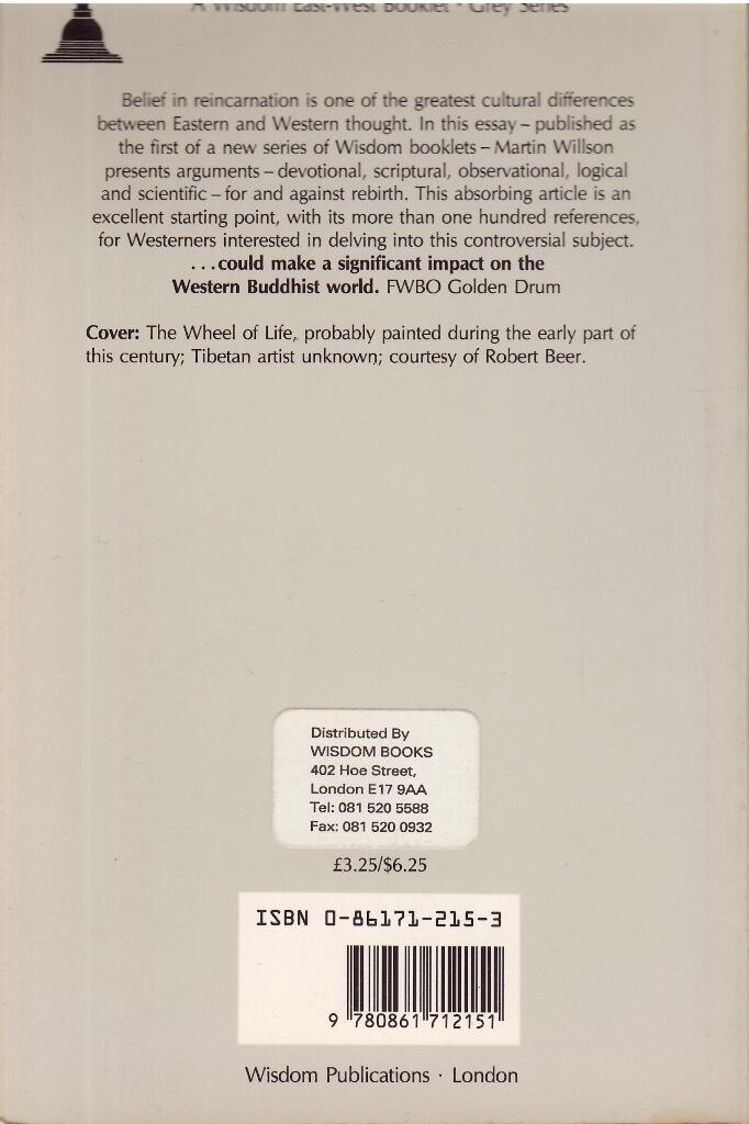 Rebirth and the western Buddhist