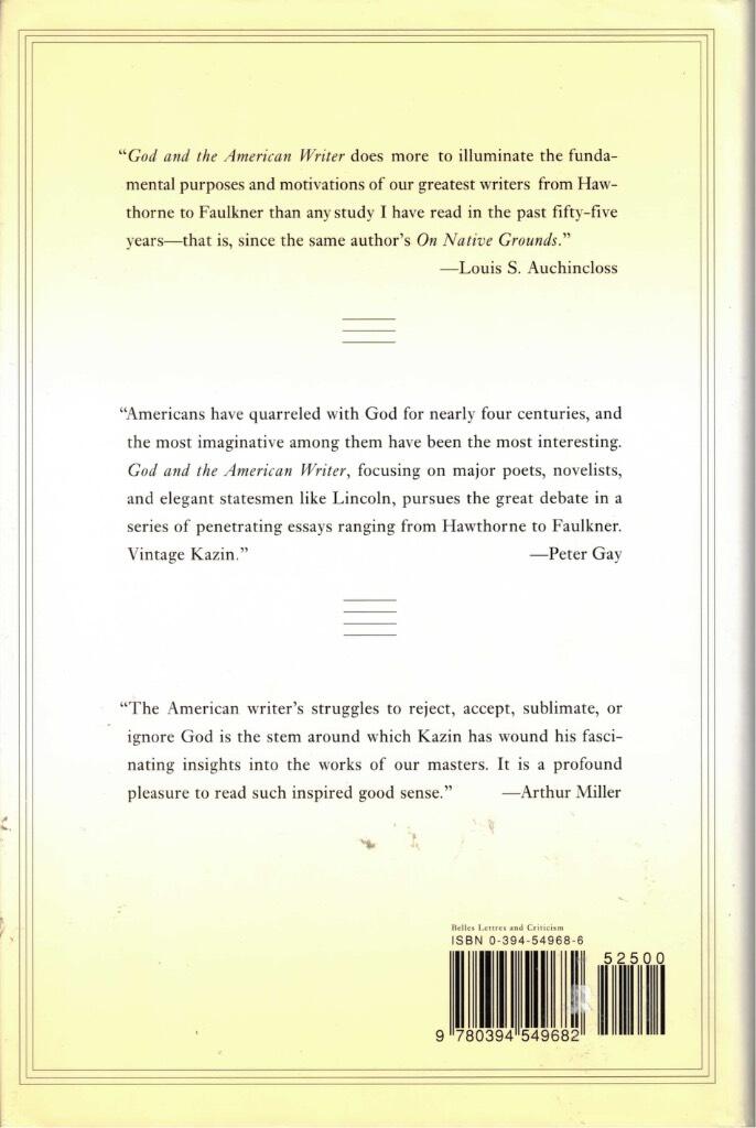 God & the American writer