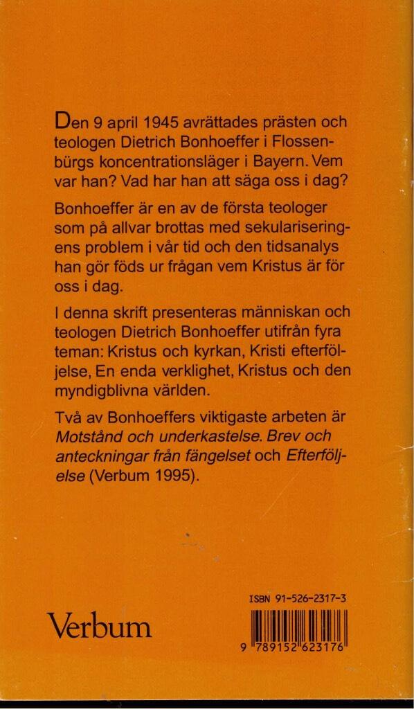 Dietrich Bonhoeffer - en introduktion