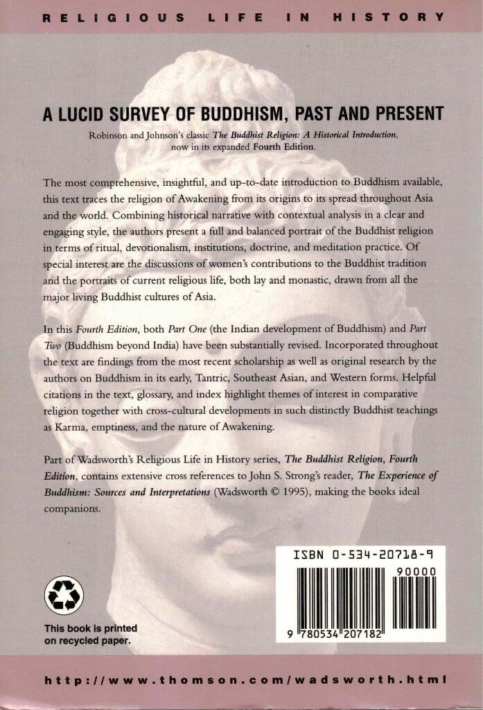 The Buddhist Religion : a historical introduction