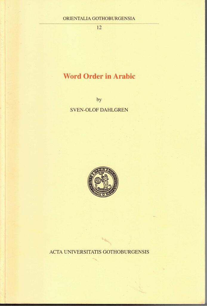 Word order in Arabic