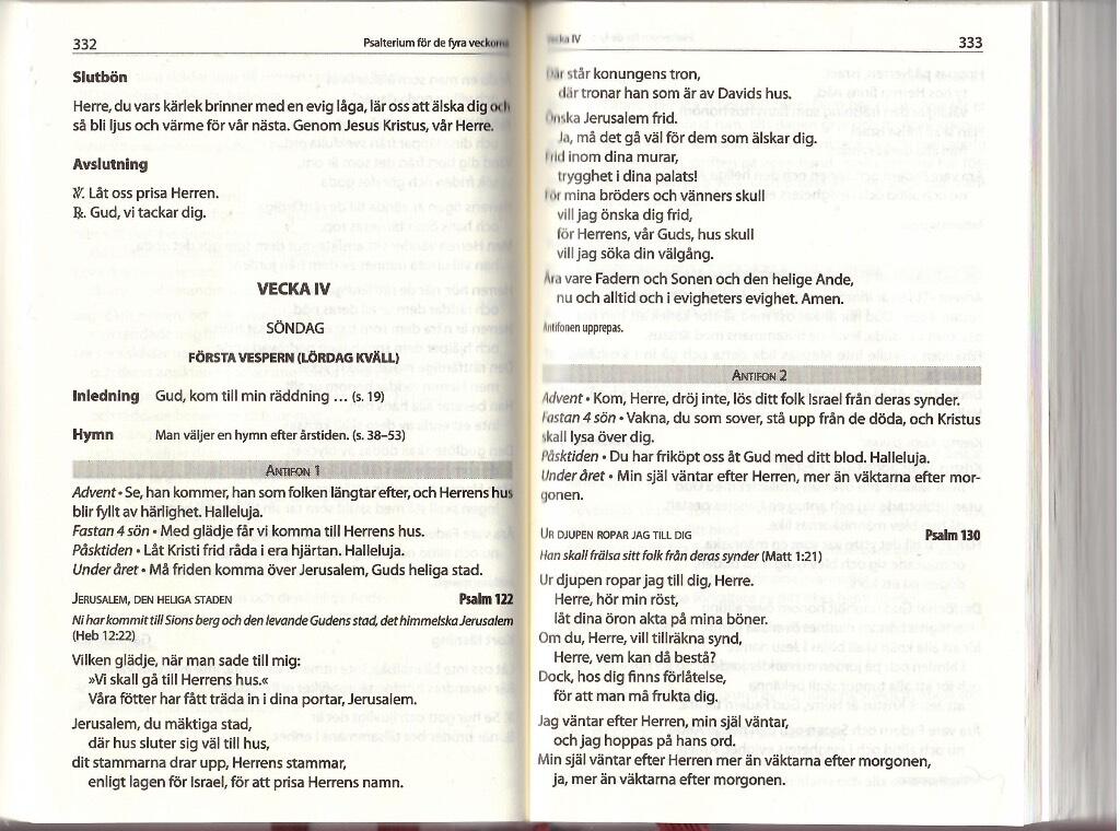 Psalterium - f&ouml;r de fyra veckorna : utdrag ur Kyrkans dagliga b&ouml;n