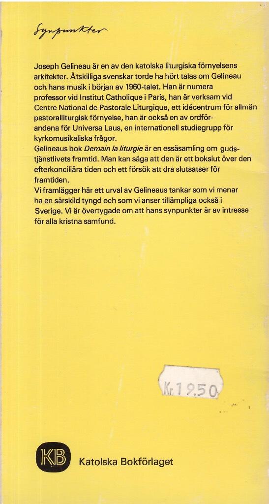 Liturgi i morgon : om den kristna gemenskapens inre v&auml;xt