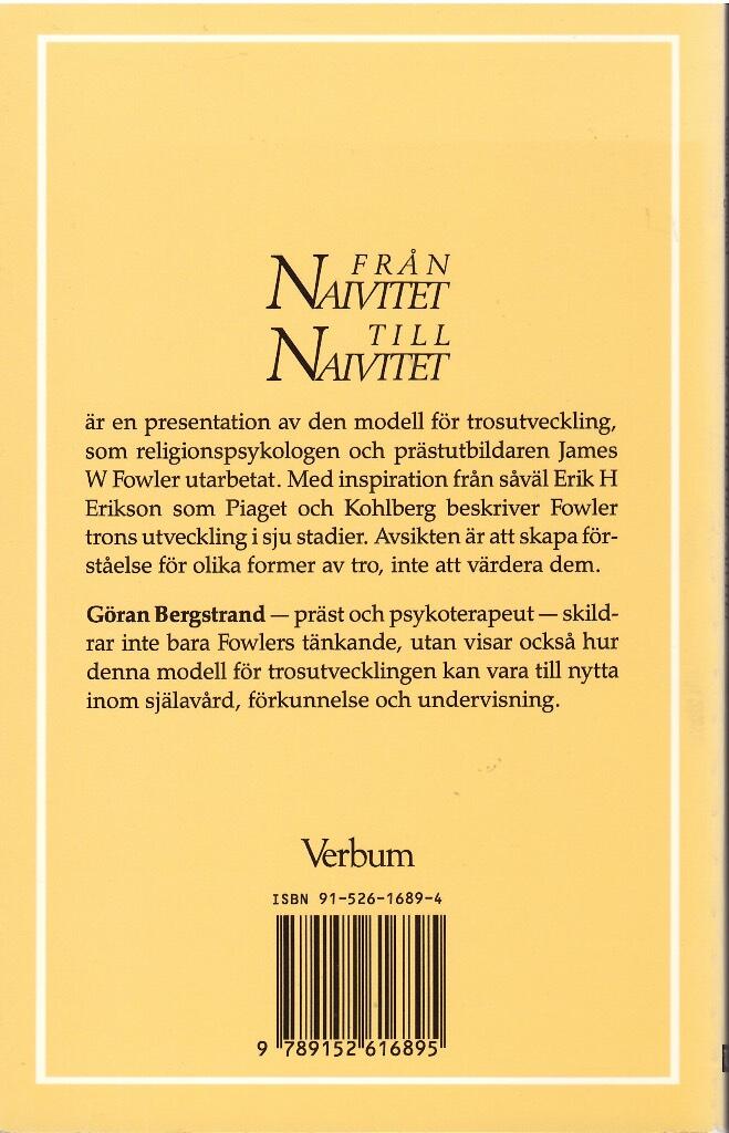 Fr&aring;n naivitet till naivitet