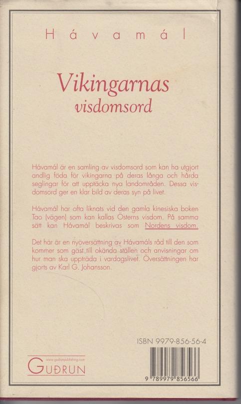 Havamal - Vikingarnas visdomsord