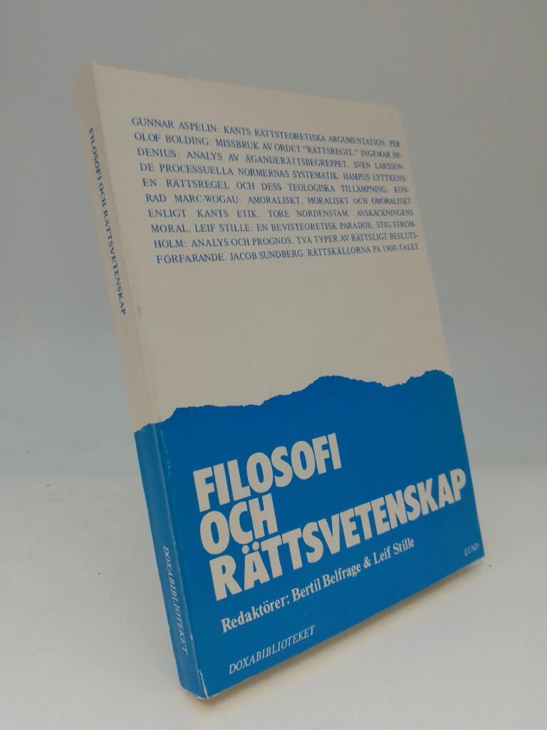 Filosofi och r&auml;ttsvetenskap