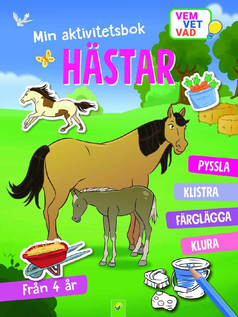 Min aktivitetsbok h&auml;star - med klisterm&auml;rken