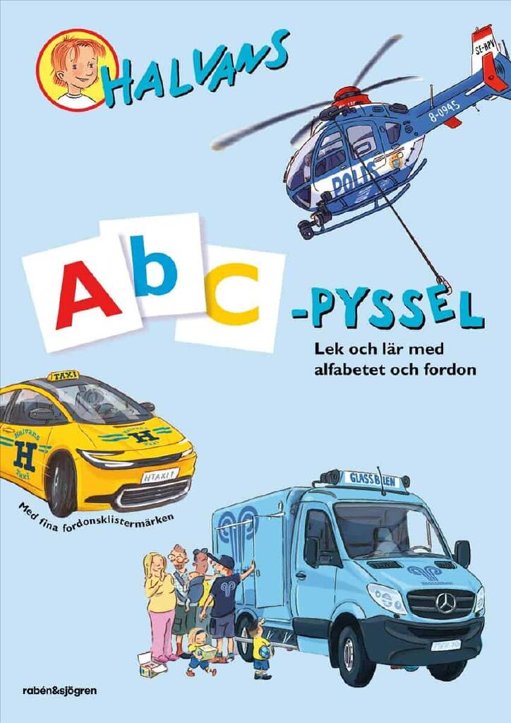 Halvans ABC-pyssel - med klisterm&auml;rken