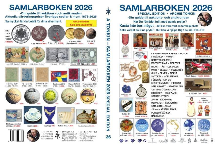 Samlarboken 2026 - din guide till auktions- och antikrundan