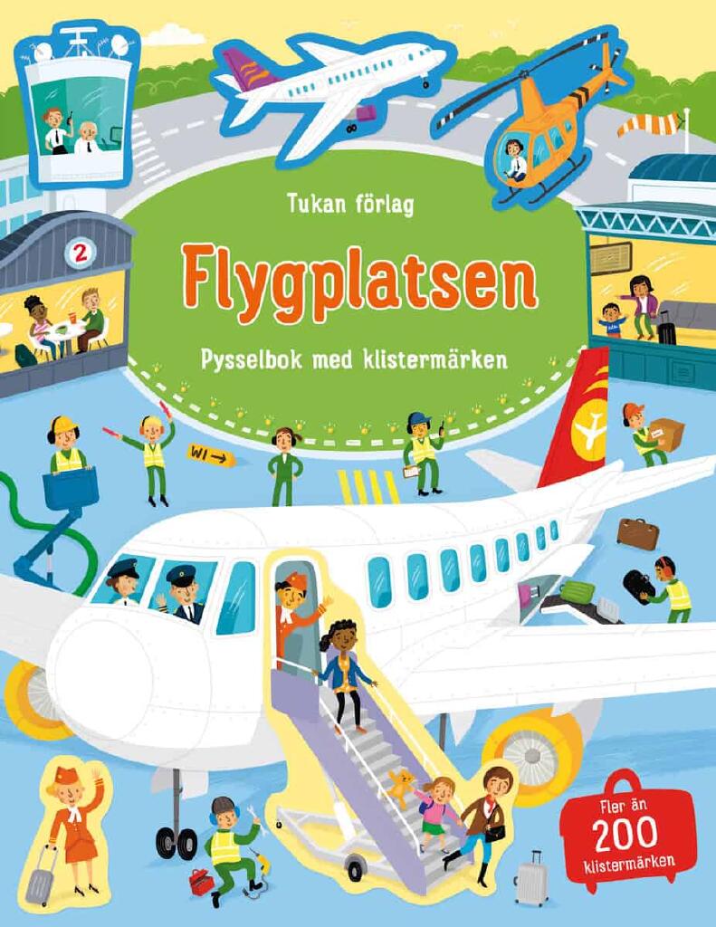 Flygplatsen - pysselbok med klisterm&auml;rken