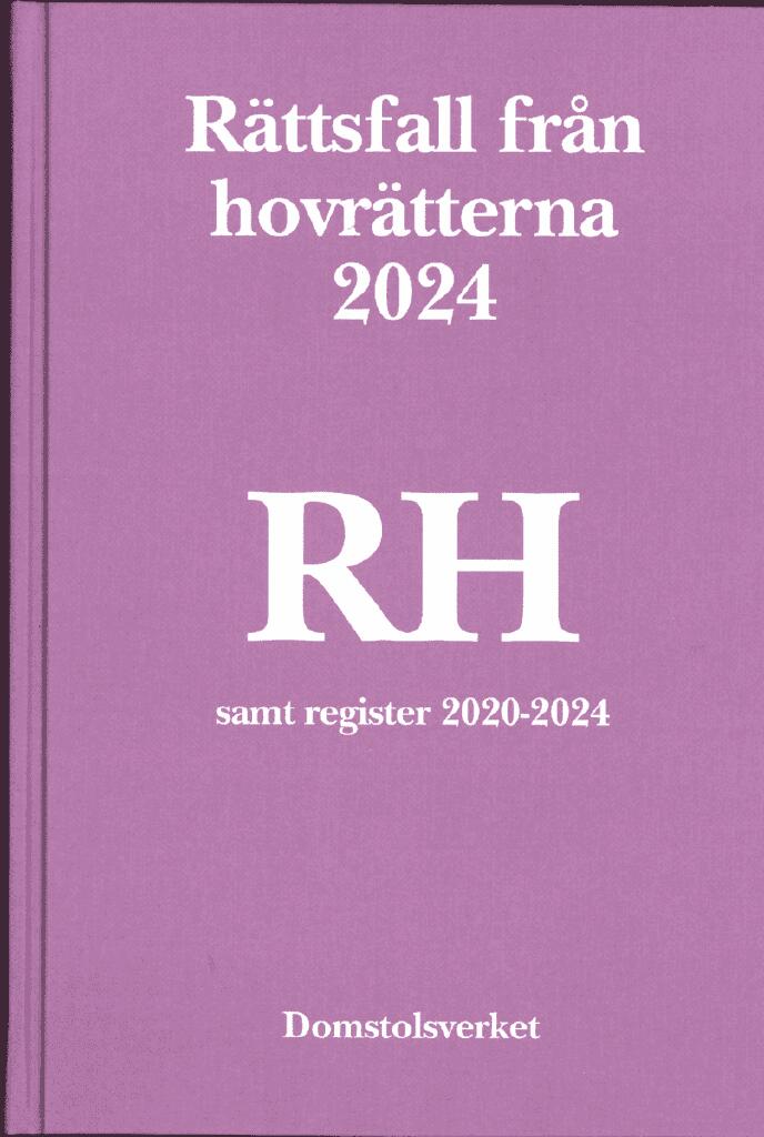 R&auml;ttsfall fr&aring;n hovr&auml;tterna. &Aring;rsbok 2024 (RH