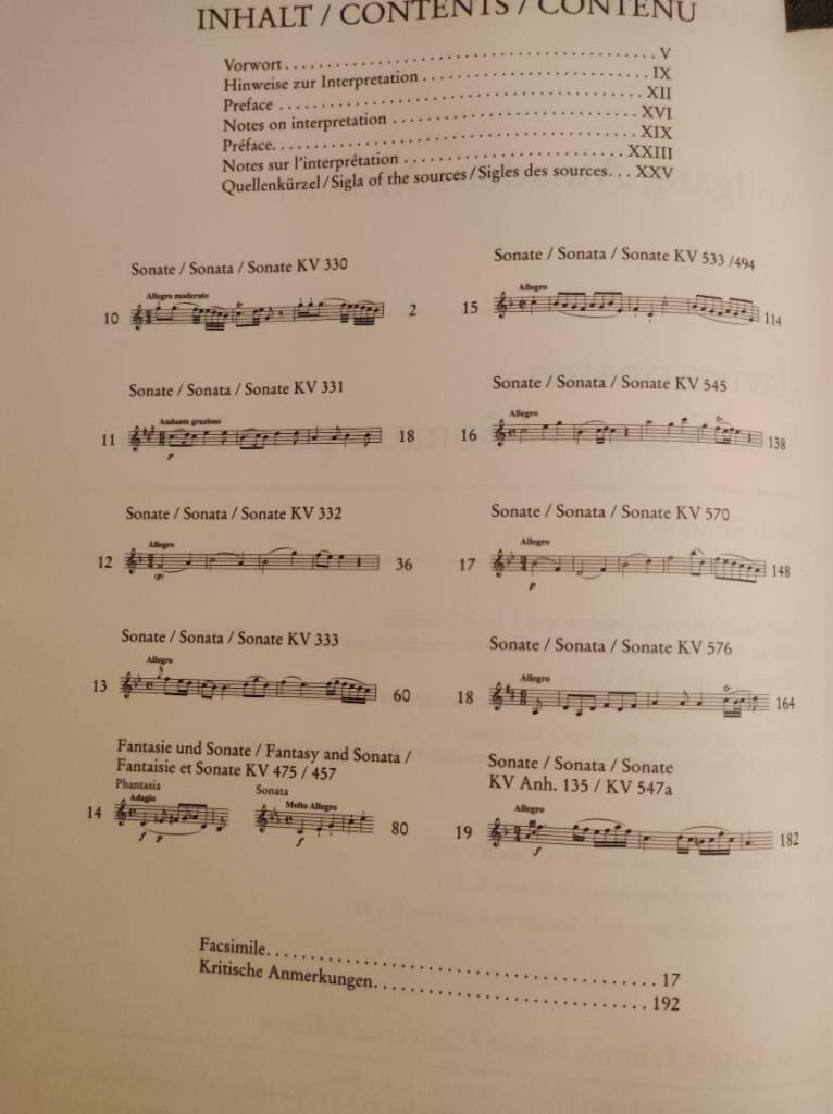 Klaviersonaten - = piano sonatas = sonates pour piano