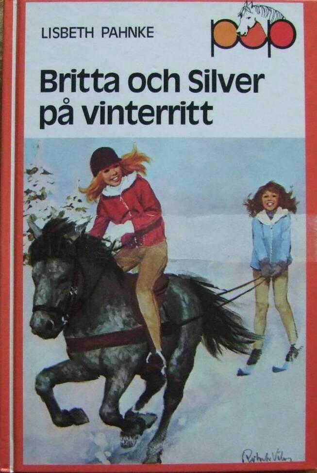 Britta och Silver på vinterritt
