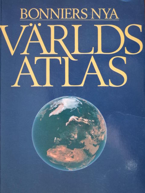 Familjens nya v&auml;rldsatlas [Kartografiskt material]