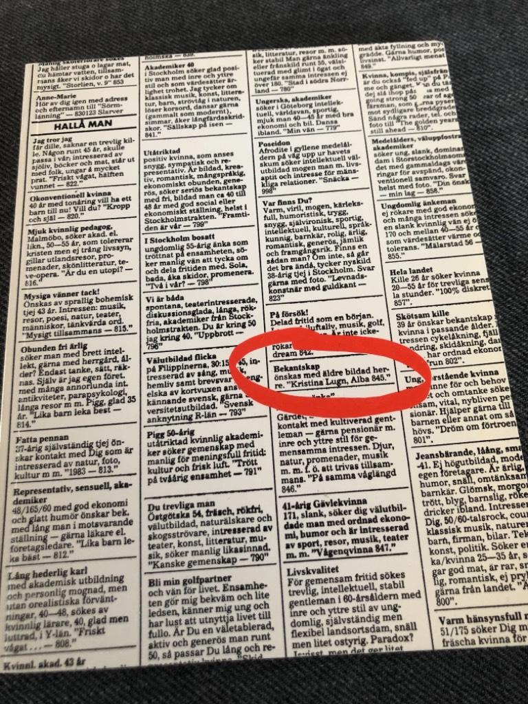 Bekantskap &ouml;nskas med &auml;ldre bildad herre